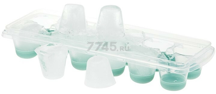Форма для льда пластиковая IDEA Капля с крышкой и клапаном (М1250) - Фото 6